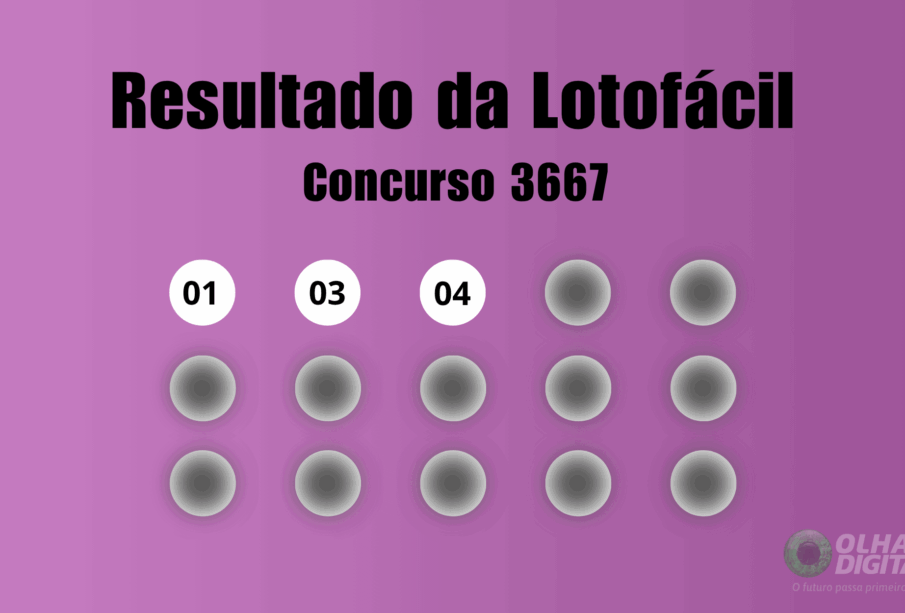 Lotofácil 3667: sorteio acontece nesta segunda-feira (20)